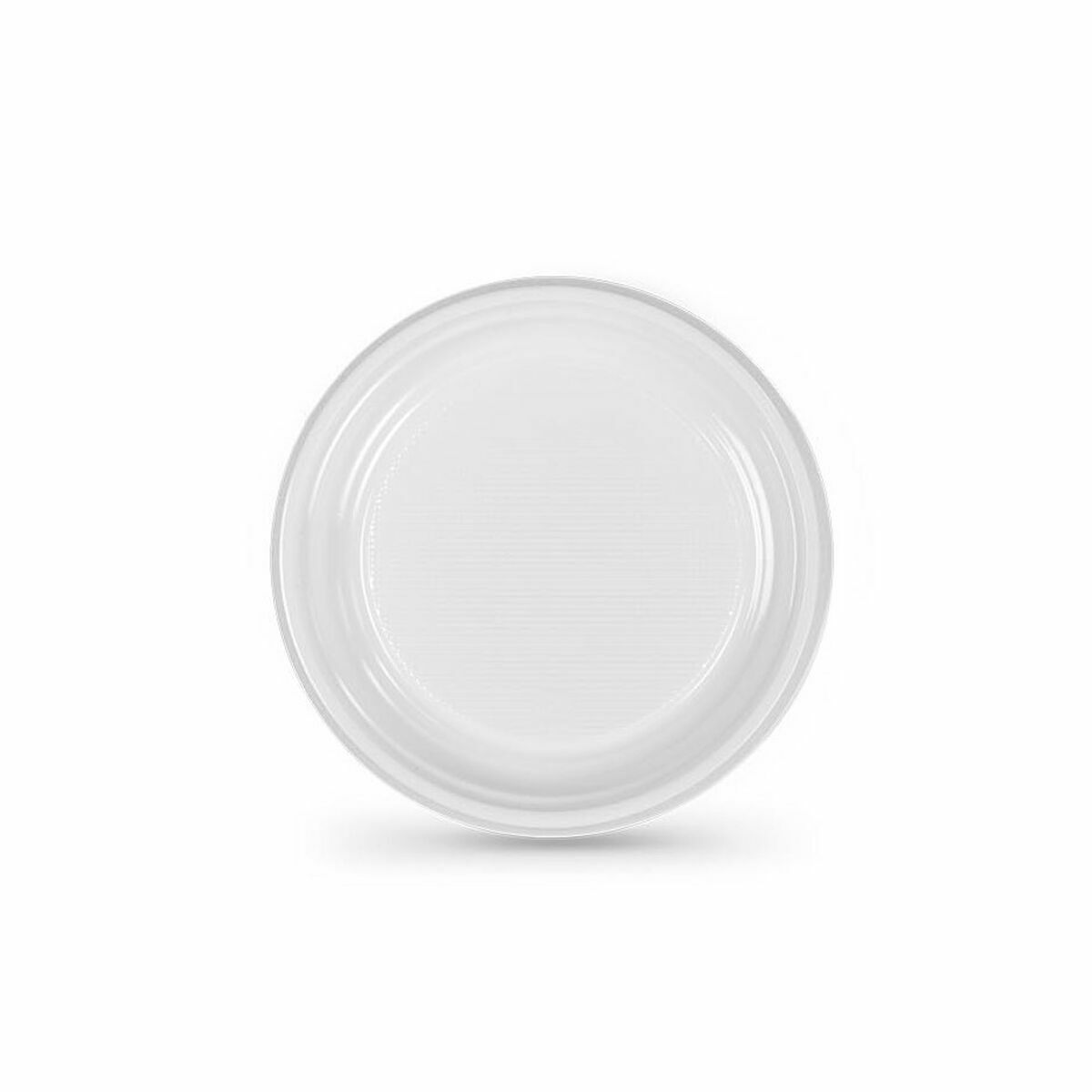 Set de platos reutilizables Algon Blanco Plástico (6 Unidades)